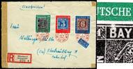 Bundesrepublik Deutschland 10-30 Pfg. 113 V '100 Jahre Dt. Briefmarke' auf Briefvorderseite mit rotem Sonderstempel -