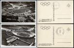 Deutsches Reich Olympische Sommerspiele Berlin, 2 s/w-AKs zum Reichssportfeld -