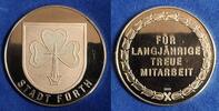 Deutschland - Fürth i.B. vergoldete Ar-Medaille 'Für langjährige treue Mitarbeit' bei der Stadt Fürth -