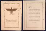 Deutsches Reich 1000,- RM 1940 Luftwaffe - Hermann-G&ouml;ring-Sparbuch f&uuml;r W... 160,00 EUR  zzgl. 4,00 EUR Versand