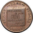 Great Britain, Bath, Somerset Farthing Token 1795 SPICES TEAS SUGARS COFFEES vz+/vz