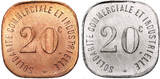 France, Neuilly-sur-Seine 2 x 20 Centimes 1918 fast St