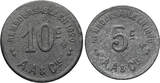 France. Commune de Cette / Sète 5, 10 Centimes 1917 ss