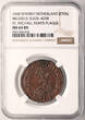 Spanish Netherland, Brussels Cu Jeton (Rekenpenninge) 1668 NGC MS 64 BN