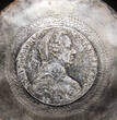 Austria, Maria Theresa Silver bowl / saucer with 1780 Thaler vz