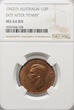 Australia 1/2 Penny 1942 (P) NGC MS 64 RB