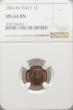 Italy Centesimo 1861 M Vittorio Emanuele II 1861-1878 NGC MS 64 BN