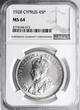 Cyprus 45 Piastres 1928 George V NGC MS 64