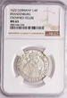 HERZOGTUM PREUSSEN Ort (1/4 Taler) 1622 KURFÜRST GEORG WILHELM - Königsberg NGC MS 63