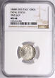 Papal States - Vatican 10 Soldi 1868 / AN XXIII Pius IX 1846-1878 NGC MS 64