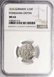 Pomerania / Pommern 1/24 Taler (Groschen) 1616 Philipp II 1606-1618 NGC MS 62