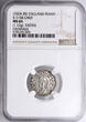 England / Anglo-Saxons Penny, Pointed Helmet type 1024-1030 AD Cnut / Exeter mint / Eadmaer NGC MS 64