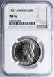 Angola 50 Centavos 1923 NGC MS 62