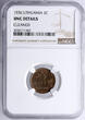 Lithuania 2 Centai 1936 NGC UNC Details