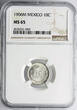 Mexico 10 Centavos 1906 M NGC MS 65