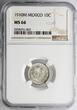 Mexico 10 Centavos 1910 M NGC MS 66
