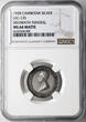 Cambodia Funeral Medal (1 Franc) 1928 Sisowath I NGC MS 64 MATTE