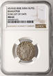 India. Bharatpur AR Rupee VS 1910 / 1858 AD Jaswant Singh / Victoria NGC MS 62
