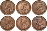 Canada, George V 1 Cent 1912-1920 ss/ss+