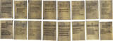 Portugal, Republic Set 14 miniature plaques XX cen. DA VIA SACRA (Stations of the Cross) St