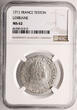 France, Lorraine AR Teston 1711 (1706) Leopold I 1690-1729 NGC MS 62