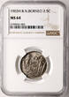 British North Borneo 2 1/2 Cent 1903 H NGC MS 64
