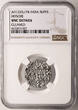 Indie - Mysore (British Protectorate) AR Rupee AH 1225 / RY 74 (1810 AD) i.n.o. Shah Alam II NGC UNC Details