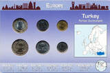 Turkey Set of circulation coins 2005 - 2007 fast St
