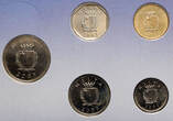 Malta Circulating coin set 2001 - 2005 fast St