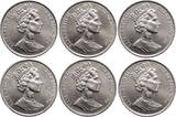 Isle of Man Set 6 x Crown XIII World Cup - Mexico 1986 fast St