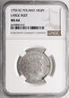 Polen / Saxony Ort (18 Groschen) 1755 EC Friedrich August II 1733-1763 NGC MS 64