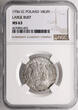 Polen / Saxony Ort (18 Groschen) 1756 EC Friedrich August II 1733-1763 NGC MS 63