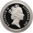 Australia 10 dollars 1991 Jabiru (black-necked stork) - Piedfort / Piefort PP