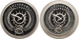 Ethiopia Proof Set of 10 and 25 Birr 1977 World Wildlife Conservation PP