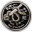 Australia Coloured Proof 50 Cents 2013 P Year of the Snake PP