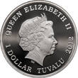 Tuvalu 1 Dollar 2012 Dragons of Legend - Red Welsh Dragon St