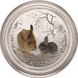 Australia 1 Dollar 2011 P Year of the Rabbit - Colorized St