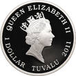 Tuvalu 1 Dollar 2012 Giant Panda - colorized PP