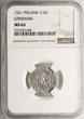 Poland / Lithuania, Zygmunt I Stary 1/2 Groschen 1524 NGC MS 63