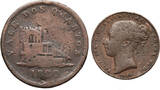 Gibraltar 2 Quartos / 1 Quart 1820 / 1842 schön / fast sehr schön