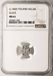 Silesia (Schlesien). Klodzko (Glatz) Heller 1457-1465 George of Podiebrad NGC MS 61
