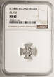 Silesia (Schlesien). Klodzko (Glatz) Heller 1457-1465 George of Podiebrad NGC MS 62