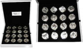 Russia Set 16 x 3 Silver Rubles Olympic Games Sochi -