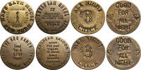 USA Brothel tokens / Bordellmarken New York, Arizona, Wyoming -