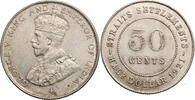 Malaya, Straits Settlements 50 Cents George V -