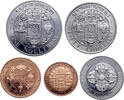 Bhutan 5, 10, 25, 50 Chhertum, 1 Ngultrum Proof Set 5 pcs. -
