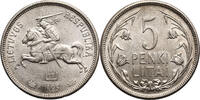 Lithuania, First Republic 1918-1940 5 Litai -