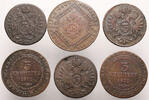 Austria (Holy Roman Empire) Set 6 Cu coins Franz II (I) -