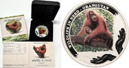 Tuvalu 1 Dollar Orangutan - colorized -