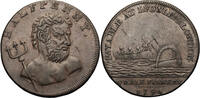 Great Britain, Middlesex, London 1/2 Penny Token WHALE FISHERY -